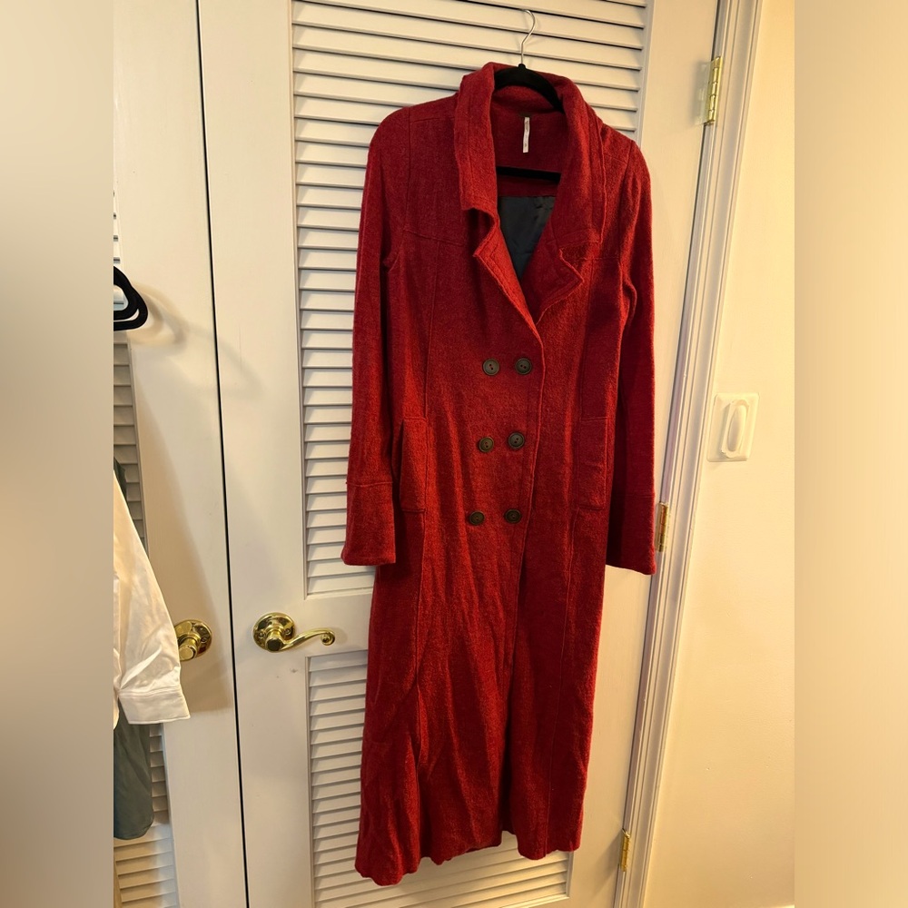 Free People red trench coat
